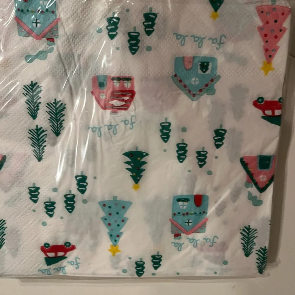 White‎ Bell Decor Sets With Holiday Napkins (new)